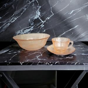 Macbeth-Evans American Sweetheart Pink Depression Glass Bowl Teacup Sauc…